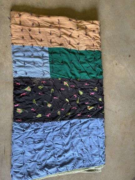 Unique Handmade Patchwork Quilt Blanket image