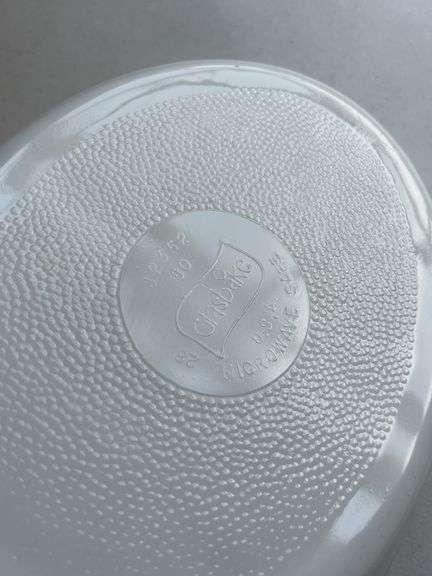 Vintage Glasbake Milk Glass Divided Dish