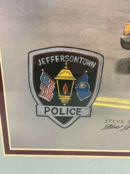 Jefferson Town Police Print by Steve St. Clair