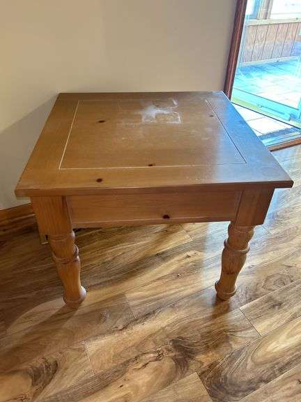 Wooden Side Table with Drawer image