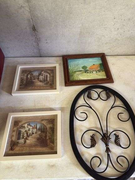 Framed Artwork and Decorative Wall Hanging Lot image