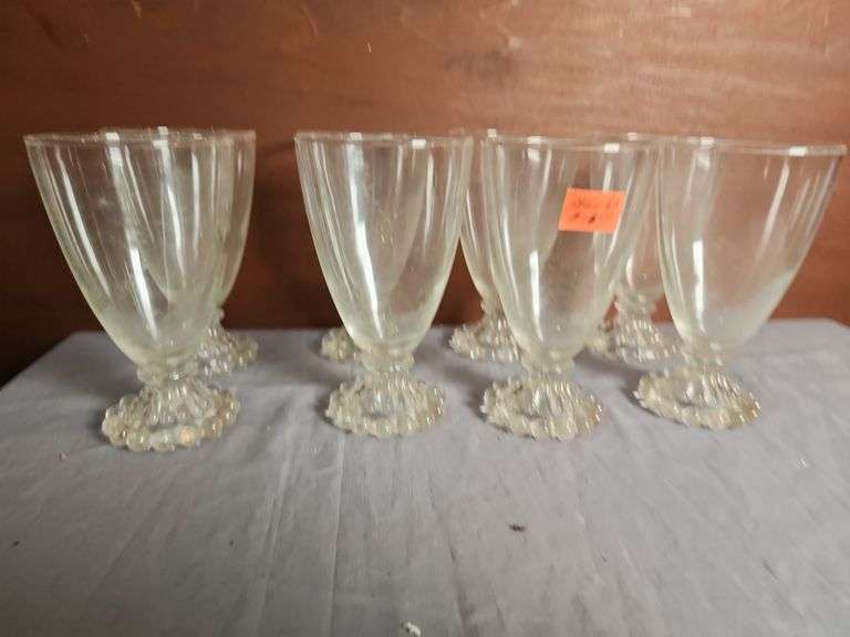 Set of 8 Stemmed Clear Glass Dessert Cups image