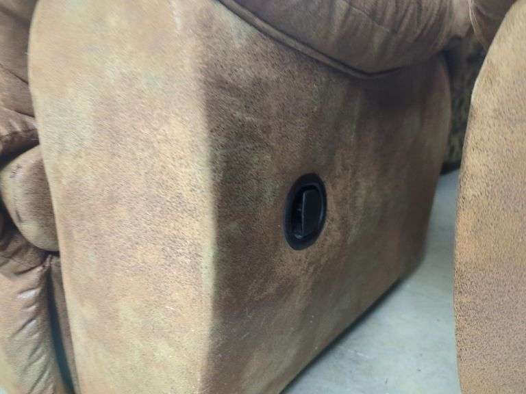 Brown Reclining Loveseat