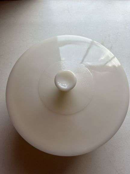 Fire-King Casserole Dish with Lid, Sunflower Design