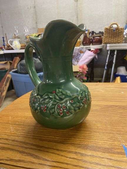 American Atelier Holly Berry Pitcher