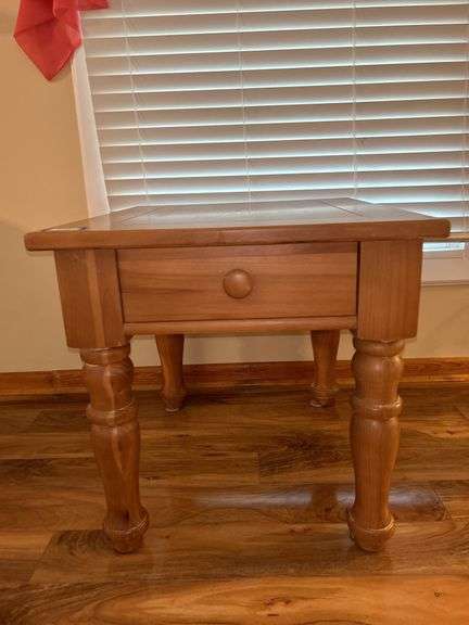 Broyhill Solid Wood End Table with Drawer image
