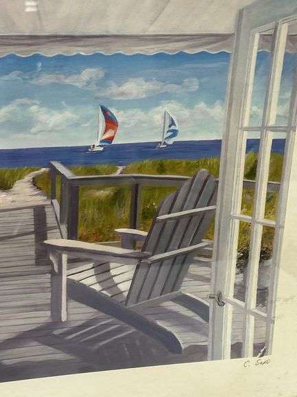 Framed Print - "Dune Deck" by C. Sasso