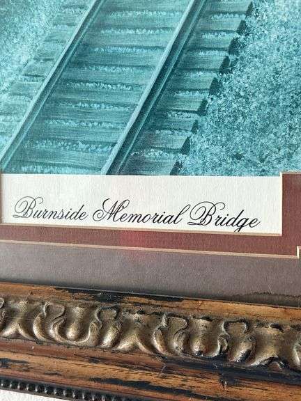 Framed Art Print - Burnside Memorial Bridge and Cumberland River