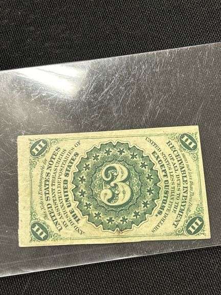 US Fractional Currency - 3 Cent Note