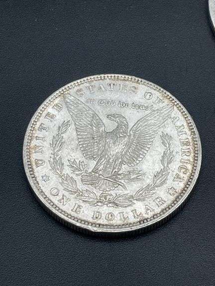 THREE MORGAN SILVER DOLLARS