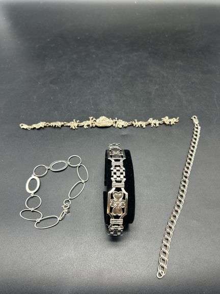 Group of Assorted Sterling Silver Bracelets image