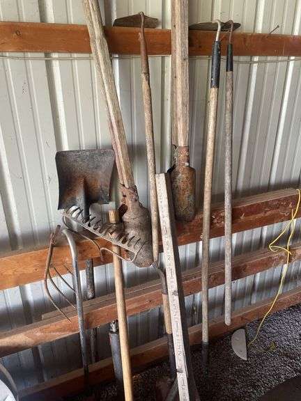 Mixed Lot of Garden and Farm Tools image