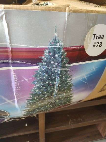 HOLIDAY SHOWTIME 7 FT DIAMOND PEAK LED CHRISTMAS TREE