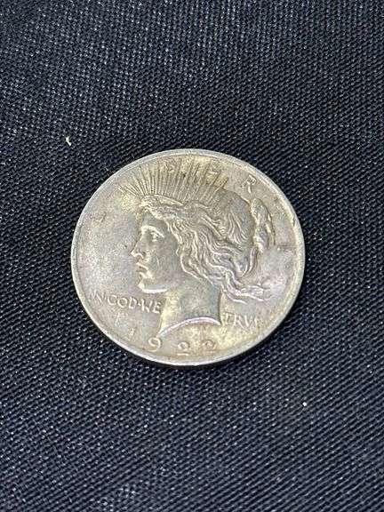 Three 1922 United States Peace Silver Dollars