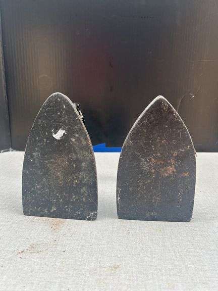 Two Vintage Style Clothes Irons image