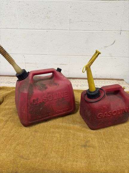 TWO PLASTIC GAS CONTAINERS image