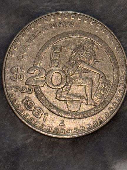 1981 20 MEXICAN PESOS COIN image