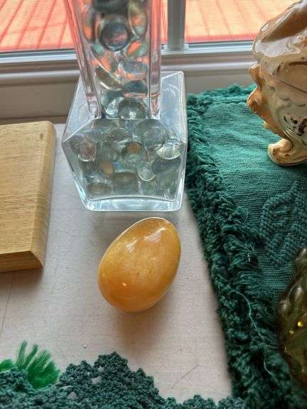 Assorted Home Decor: Vase, Candle, Dish, Angel Planter, & More