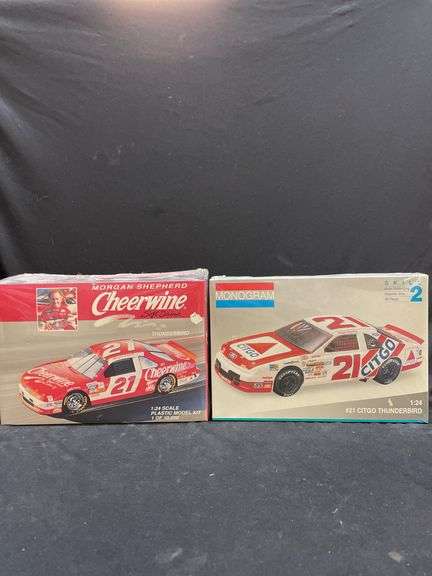 Two Morgan Shepherd #21 Thunderbird 1:24 Scale Model Car Kits