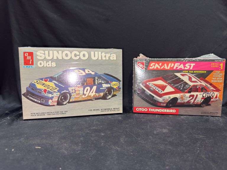 AMT Ertl Sunoco Ultra Olds & Snapfast Citgo Thunderbird Model Car Kits