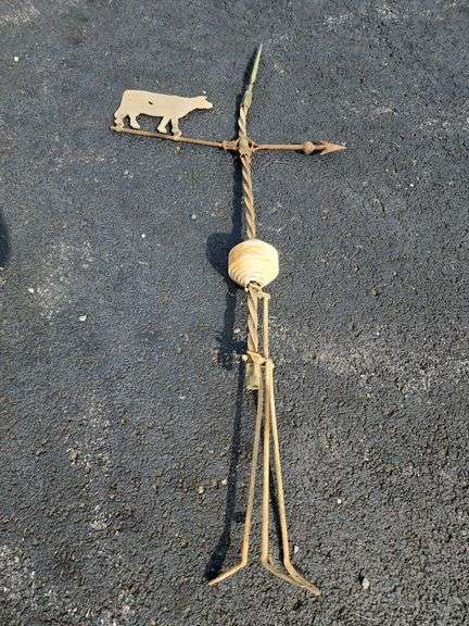 Unique Cow Metal Weathervane image