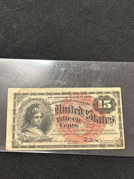 United States 15 Cents Note
