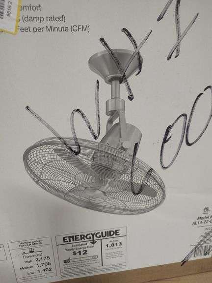 HOME DECORATORS - BENTLEY III 22 INCH CEILING FAN - NEW IN BOX