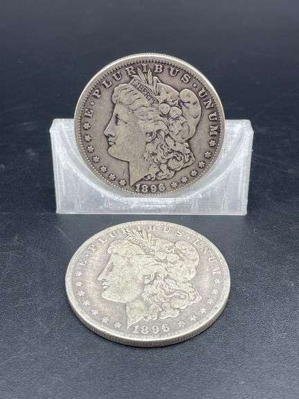 TWO MORGAN SILVER DOLLARS