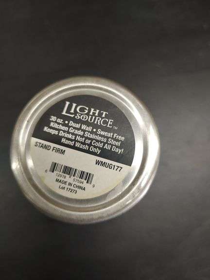 LIGHT SOURCE 30 OUNCE STAINLESS STEEL INSULATED DRINK MUG