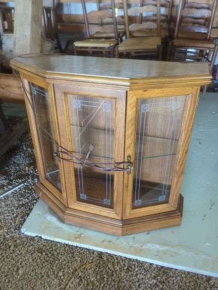 Kroehler Lighted Curio Cabinet image