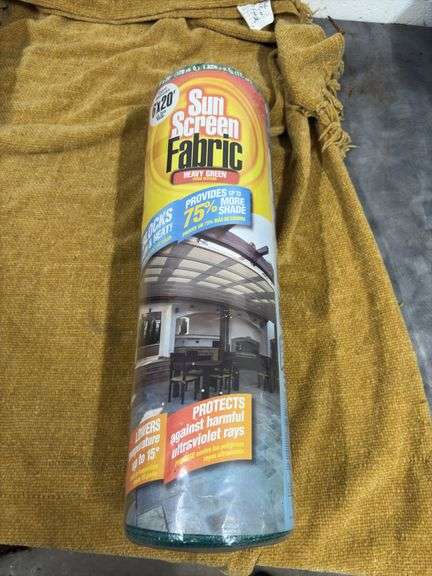 SUNSCREEN FABRIC.  NEVER OPENED  6FT X 20 FT image
