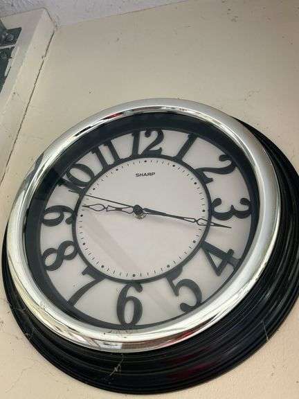 Sharp Clock and AcuRite Thermometer