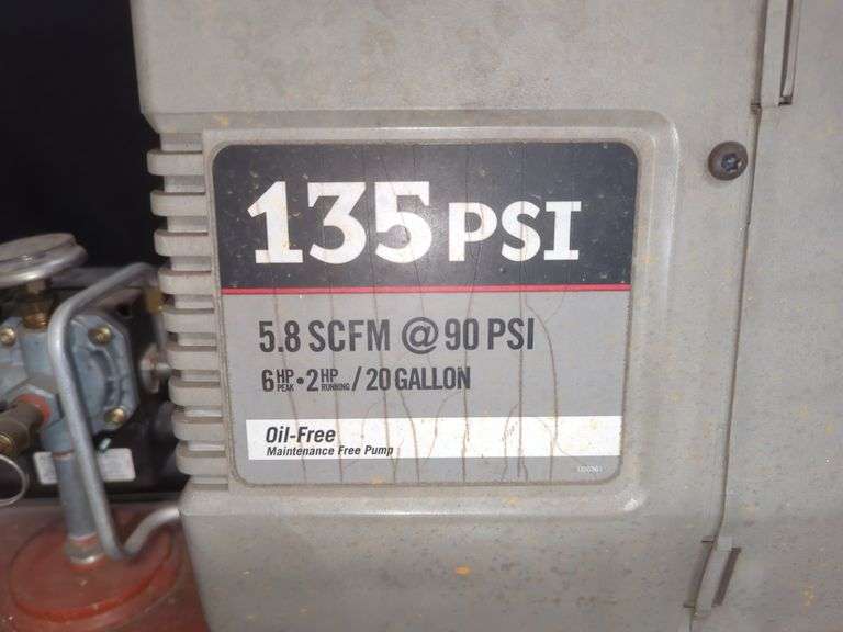 Porter Cable 20 Gallon Air Compressor
