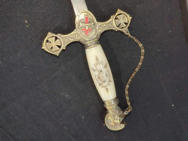 Decorative Masonic Sword with Scabbard