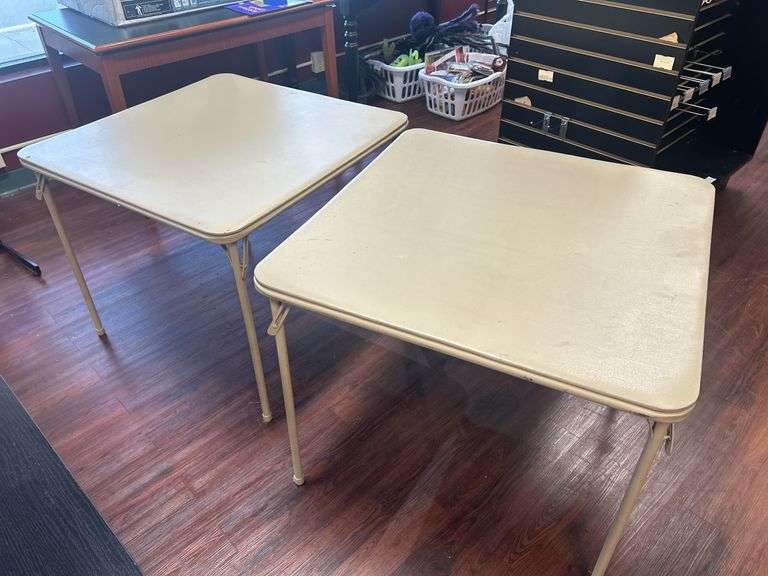Pair of Folding Card Tables