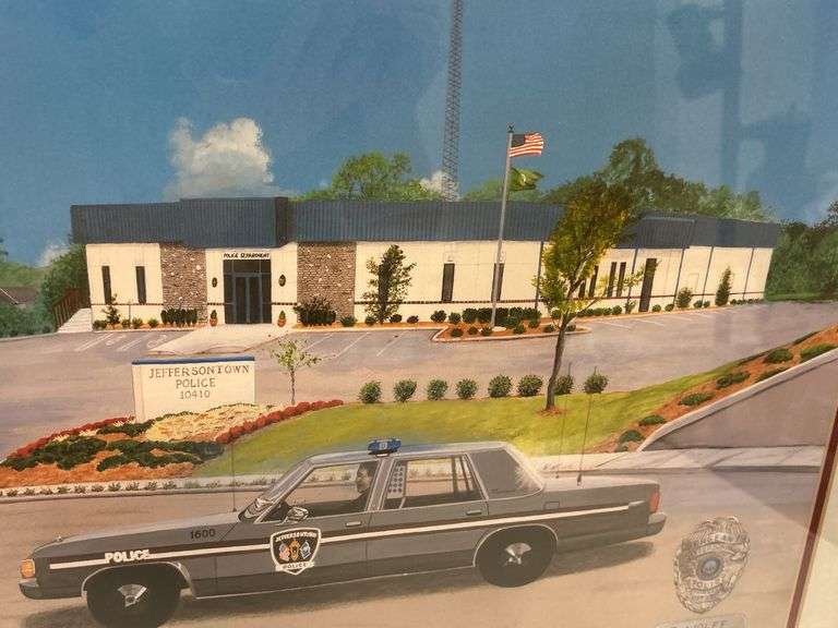Jefferson Town Police Print by Steve St. Clair