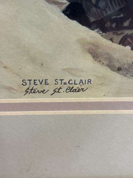 Steve St. Clair Framed Military Artwork