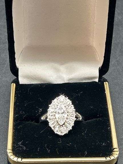 Diamond and White Gold Ring image