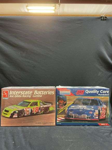 2 Model Car Kits: Joe Gibbs Racing Lumina & Quality Care Thunderbird