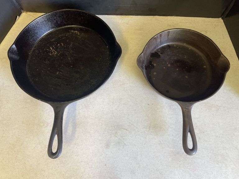 Griswold Cast Iron Skillets - Sizes 5 and 8