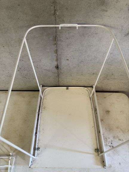 White Metal Storage Rack