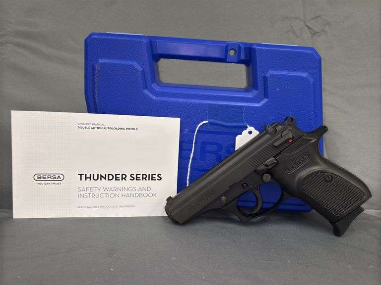 Bersa Thunder 380 ACP Pistol with Case & Manual