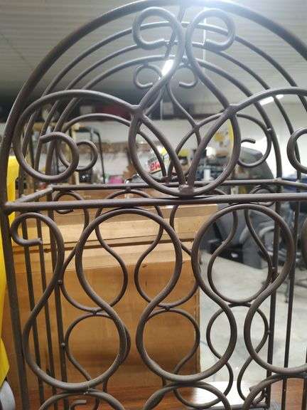 IRON WINE RACK - 16X9X24