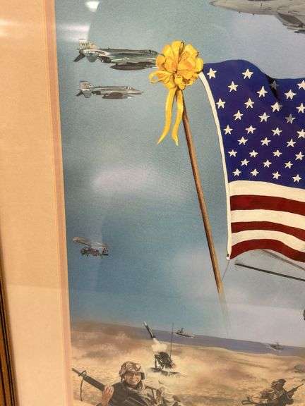 Steve St. Clair Framed Military Artwork