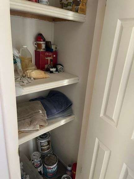 Assorted Household Items - Towels, Cleaning Supplies, and More image