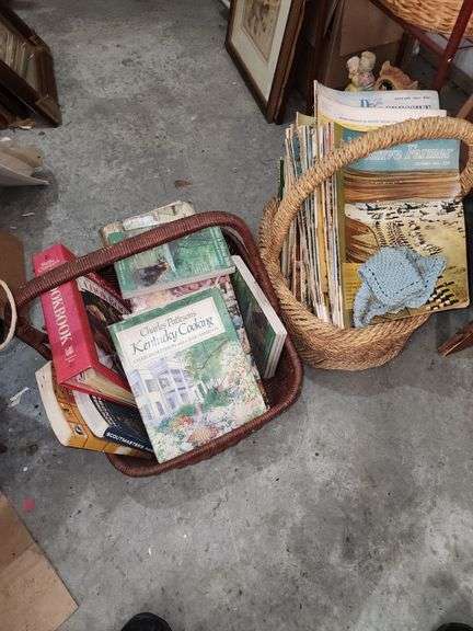 Two Baskets of Books and Magazines image
