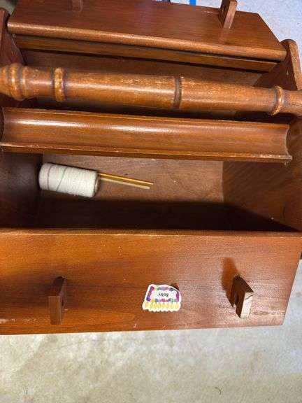 Wood Sewing Box or Magazine Stand