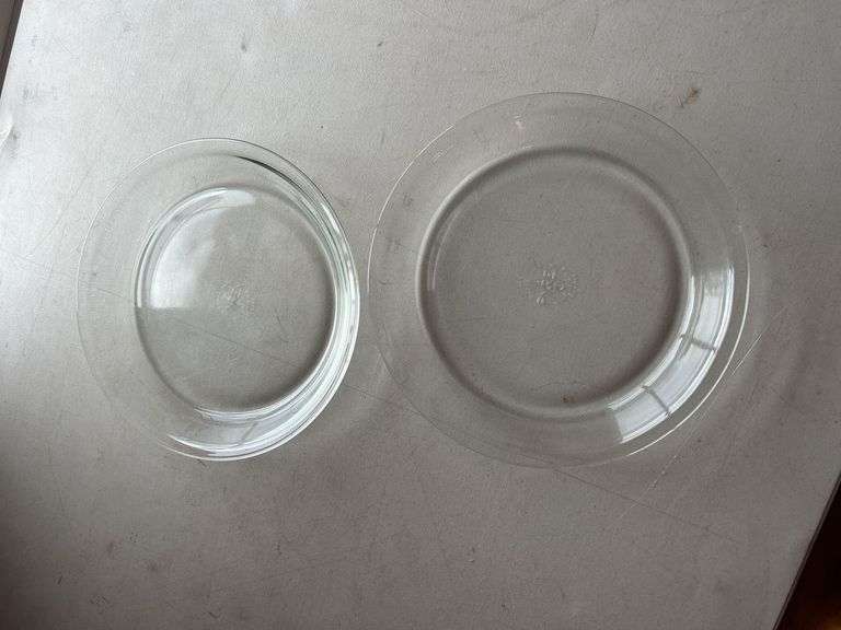 Two Pyrex Glass Plates image