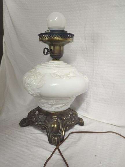 Phoenix Lamps Inc. Table Lamp with Floral Design