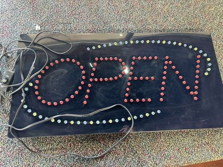 Illuminated 'OPEN' Sign